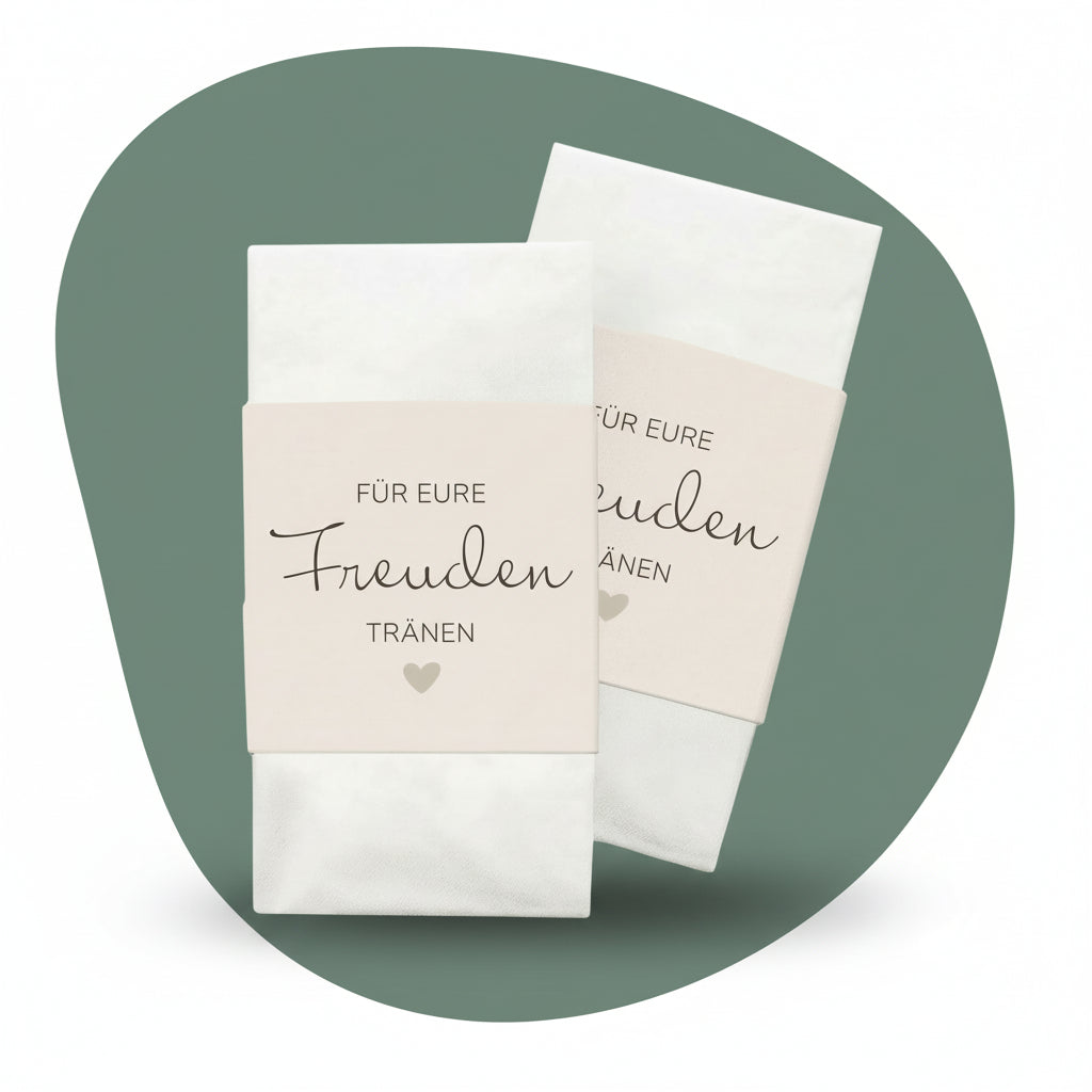 Freudentränen Taschentuch Banderole