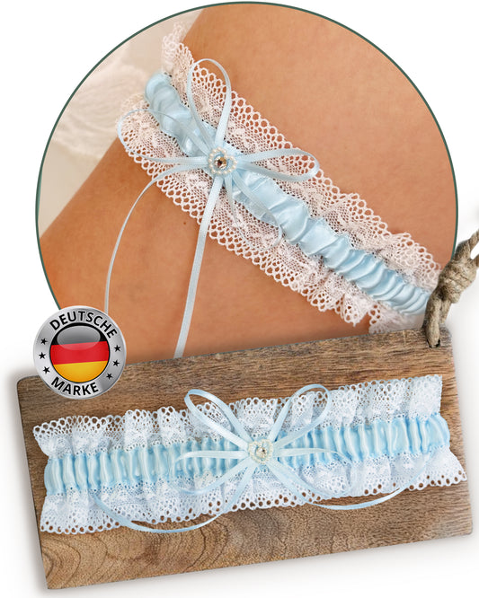 Blaues Strumpfband Hochzeit - Selbstkäufer-Option im eleganten Design