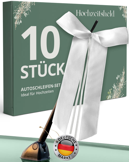 Autoschleifen Hochzeit 10 Stück