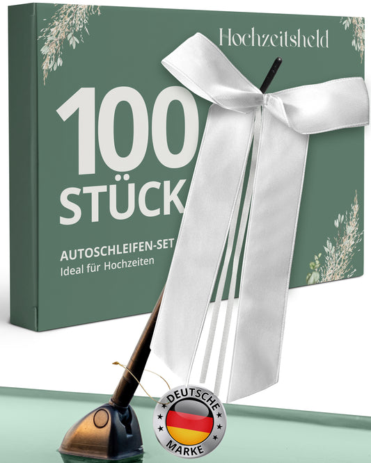 Autoschleifen Hochzeit 100 Stück