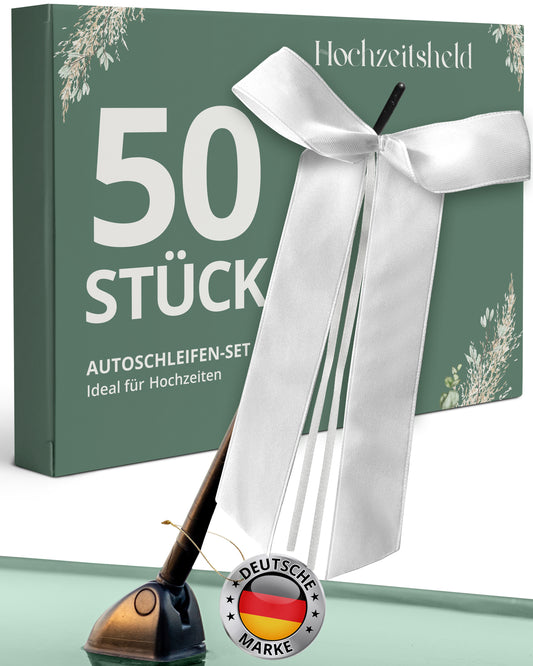 Autoschleifen Hochzeit 50 Stück