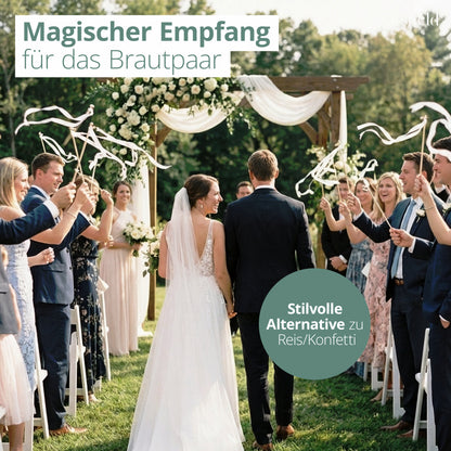 Wedding Wands Hochzeit mit Glocke - Hochzeitszauberstäbe für den Brautpaarempfang