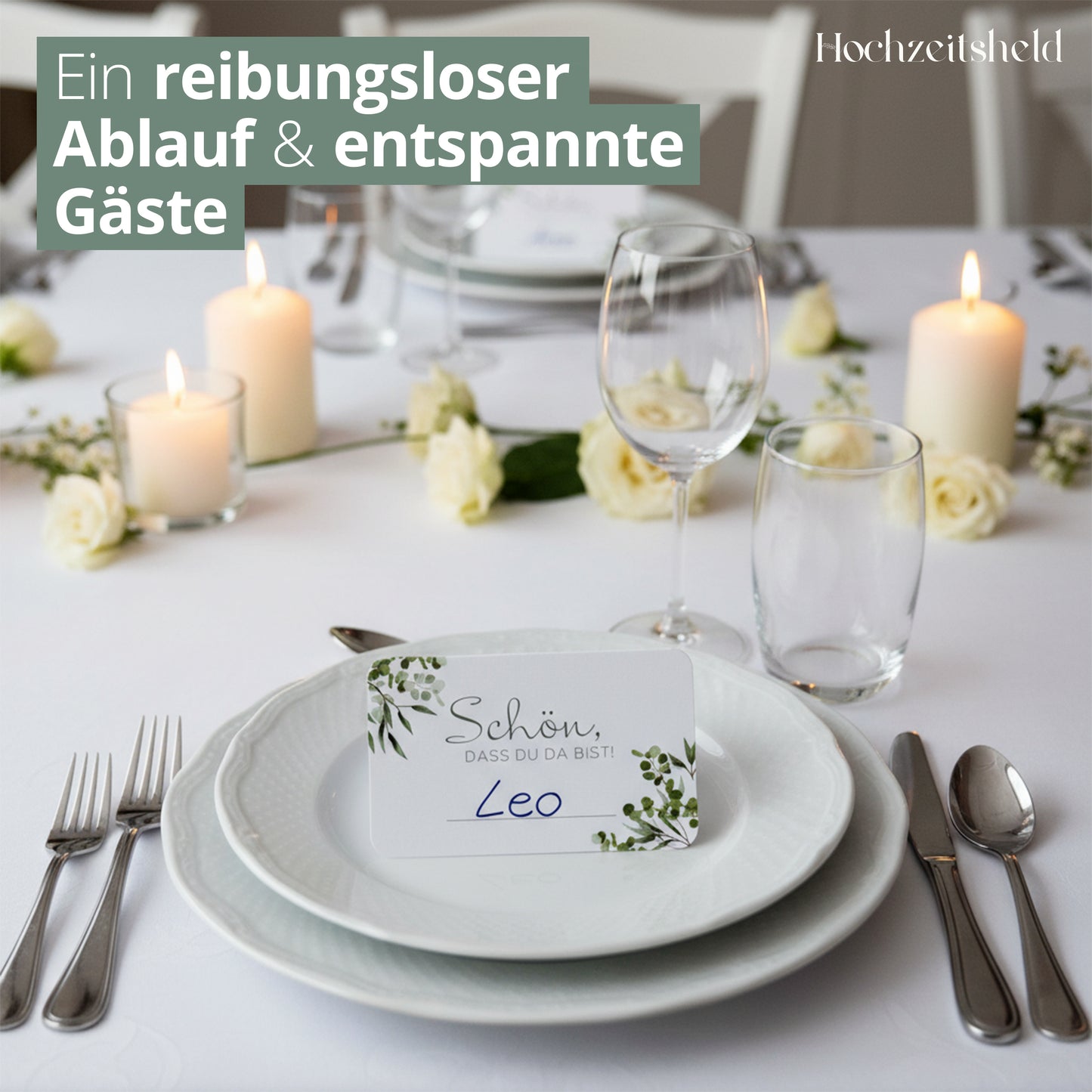 Tischkarten Hochzeit – Platzkarten zum Beschriften
