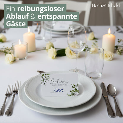 Tischkarten Hochzeit – Platzkarten zum Beschriften
