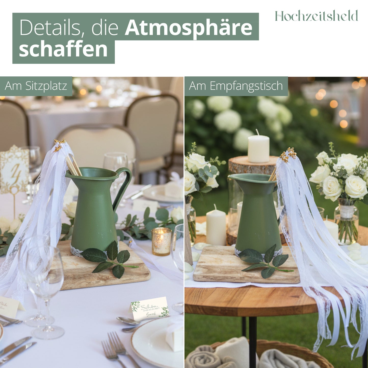 Wedding Wands Hochzeit mit Glocke - Hochzeitszauberstäbe für den Brautpaarempfang
