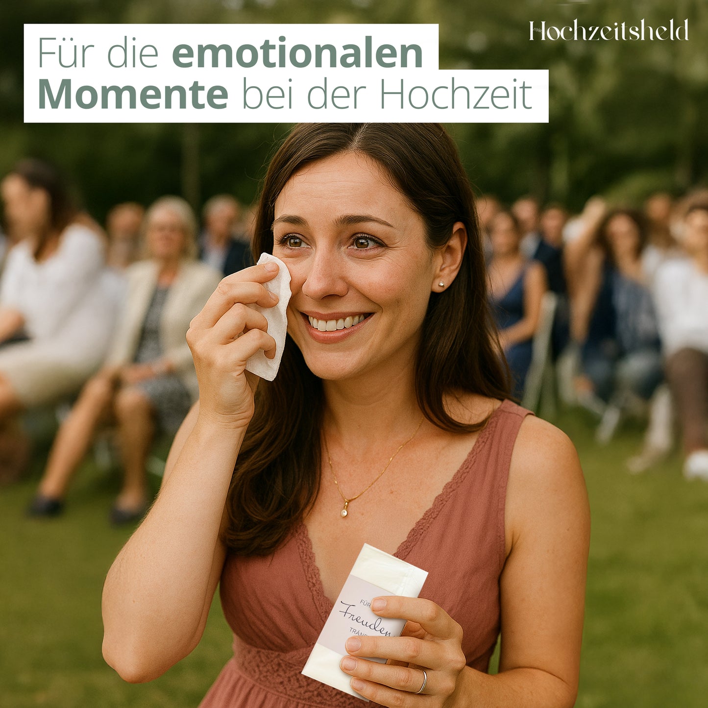 50x Freudentränen Taschentücher Banderole