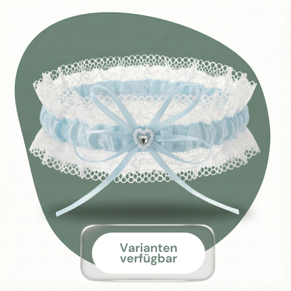 Blaues Strumpfband für die Braut