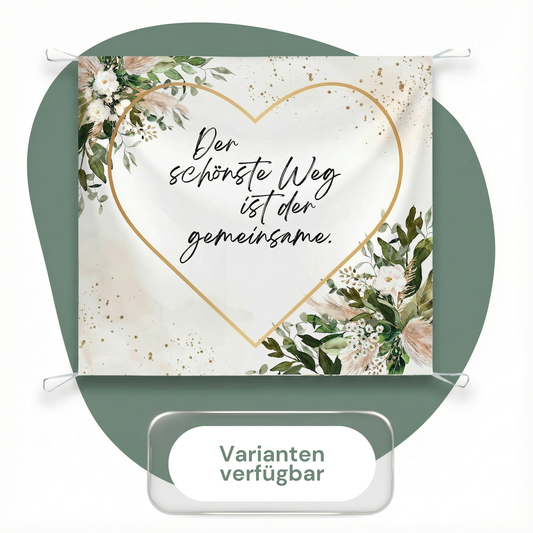 Hochzeitsherz zum Ausschneiden