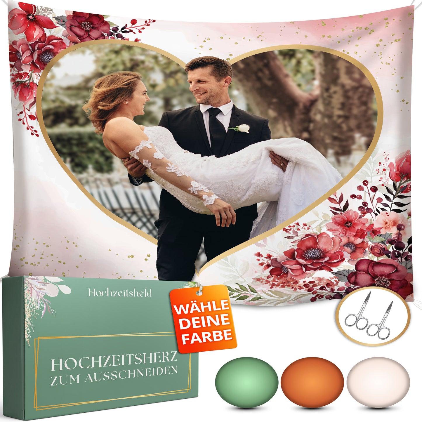 Rubinrot/Traditionelle_Herzform