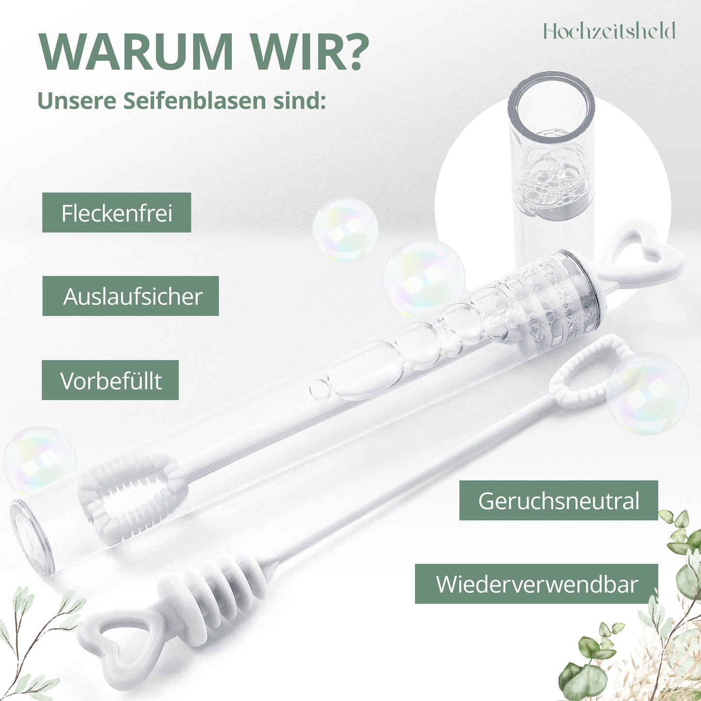 Seifenblasen Hochzeit 50 Stück