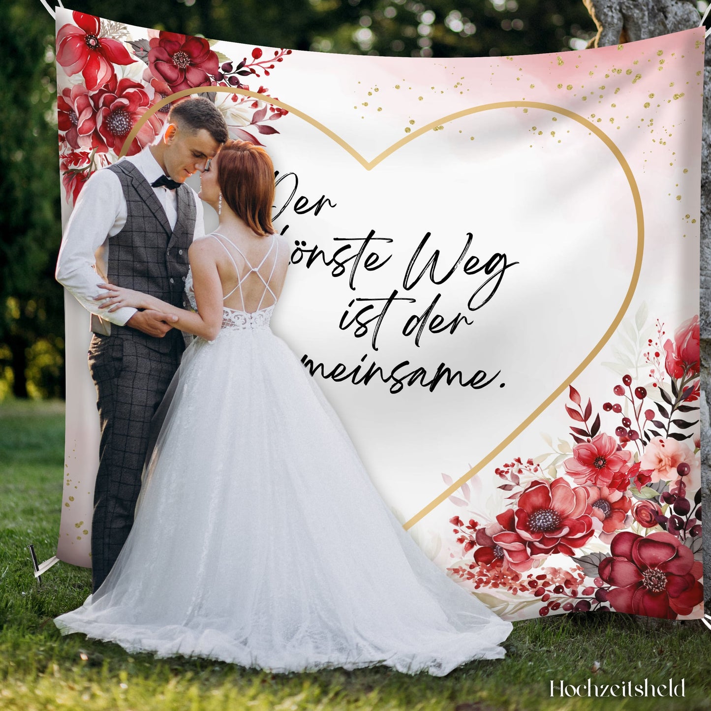 Hochzeitsherz zum Ausschneiden