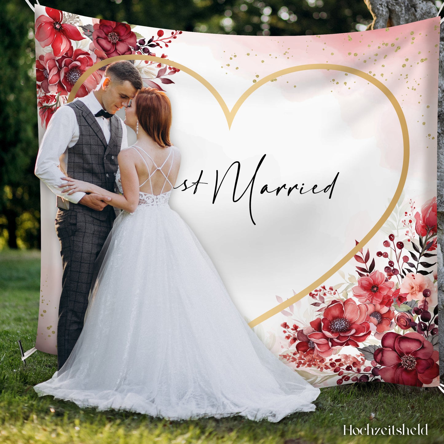 Hochzeitsherz zum Ausschneiden