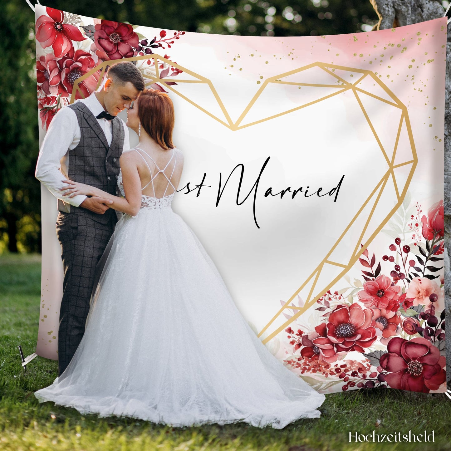 Hochzeitsherz zum Ausschneiden