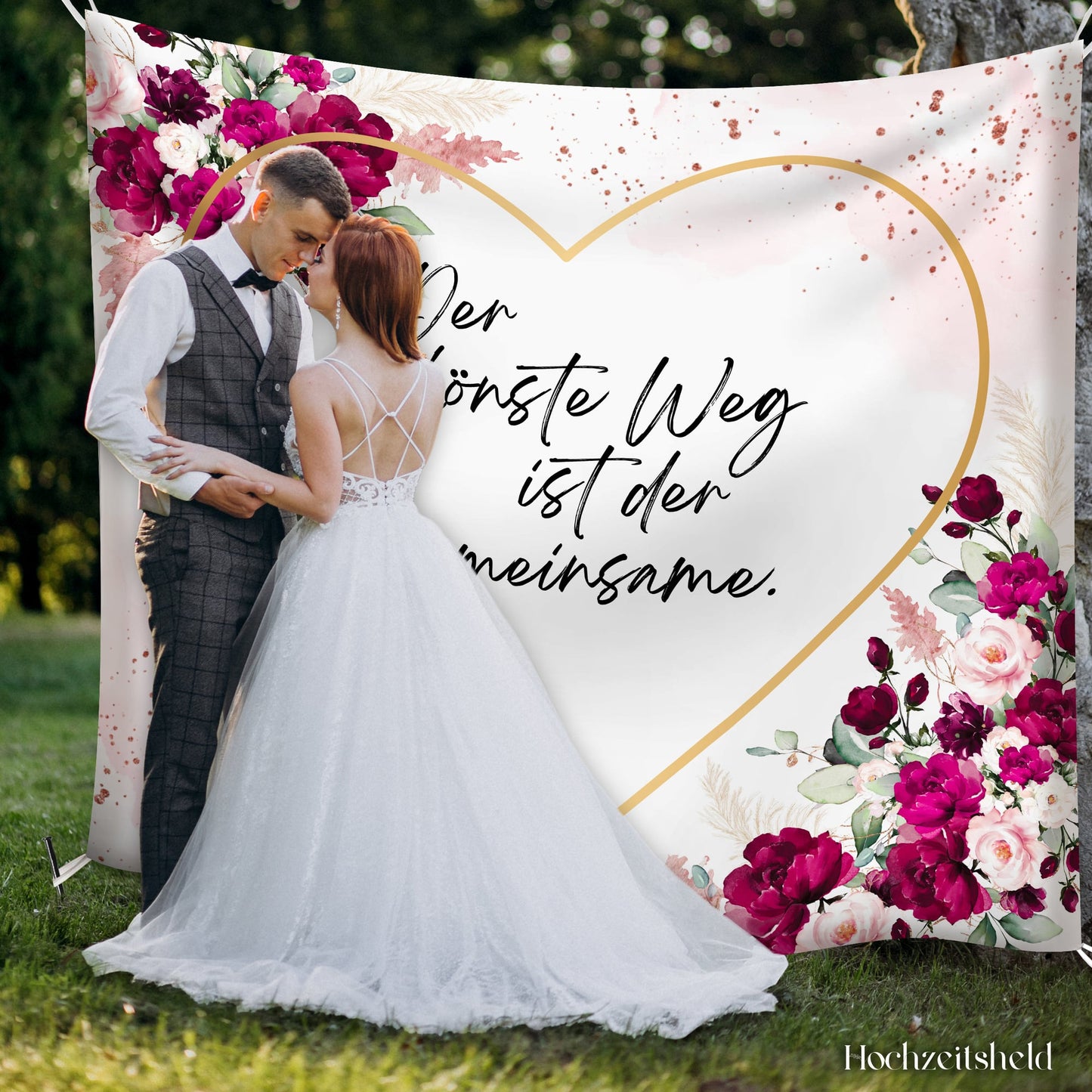 Hochzeitsherz zum Ausschneiden