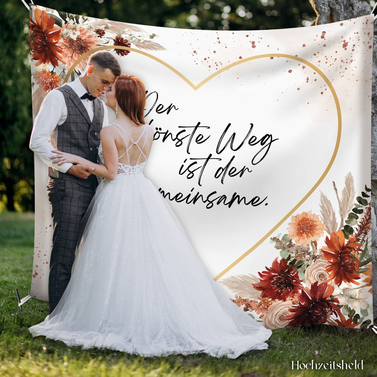 Hochzeitsherz zum Ausschneiden