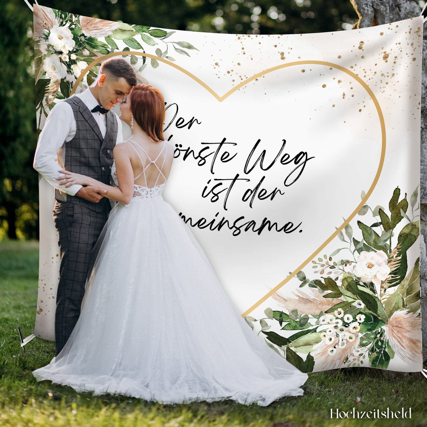 Hochzeitsherz zum Ausschneiden