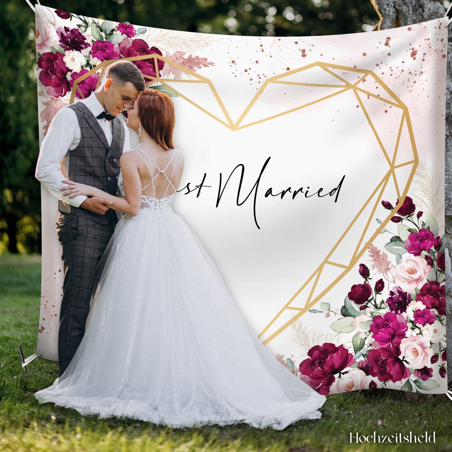 Hochzeitsherz zum Ausschneiden